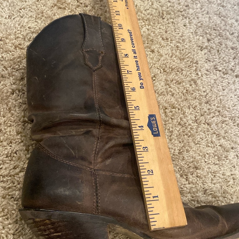 Durango Distressed Western Slouch Boots Size 8 - Picture 10 of 11
